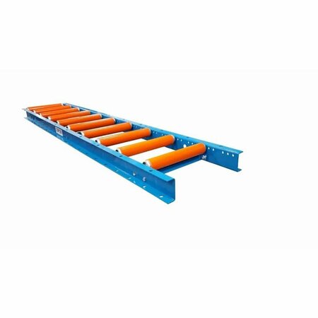 ULTIMATION Roller Conveyor with Covers, 12in Wide x 5 Long, 1.5 Dia. Rollers URS14G12-6-5U